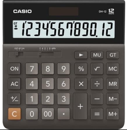Casio DH-12BK-S Lommeregner