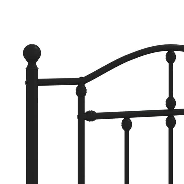 vidaXL metalsengegavl sort 107 cm