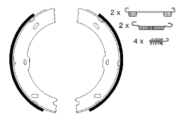 BS 0 986 487 720 BOSCH HÅNDBREMSEBAKS