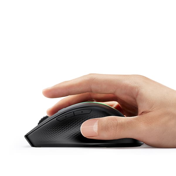 Ergonomisk trådløs computermus MU101 Bluetooth 2.4 GHz blå