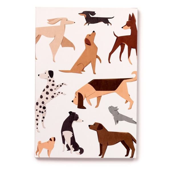 PKMEMO95 Barks Dog A5 linjeret notesbog