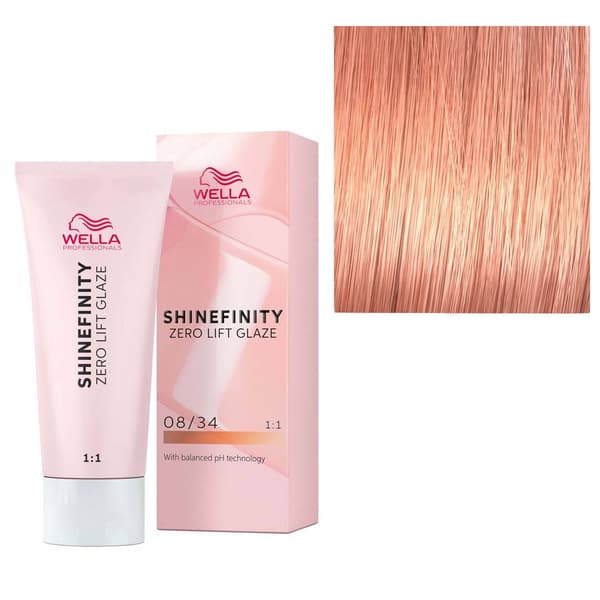 Wella Shinefinity 60 ml 08/34 punainen