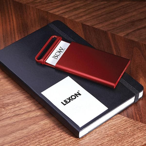 Lexon Nomaday Card mörkröd visitkortshållare