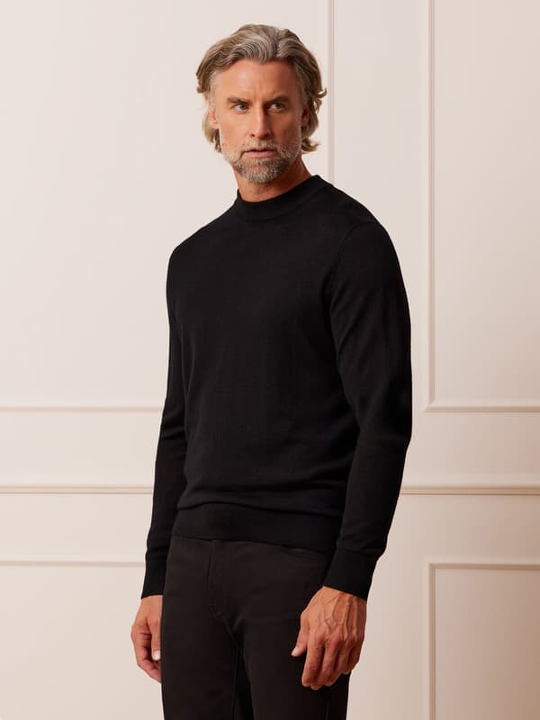 SORT RYEBANK XL HALV TURTLENECK
