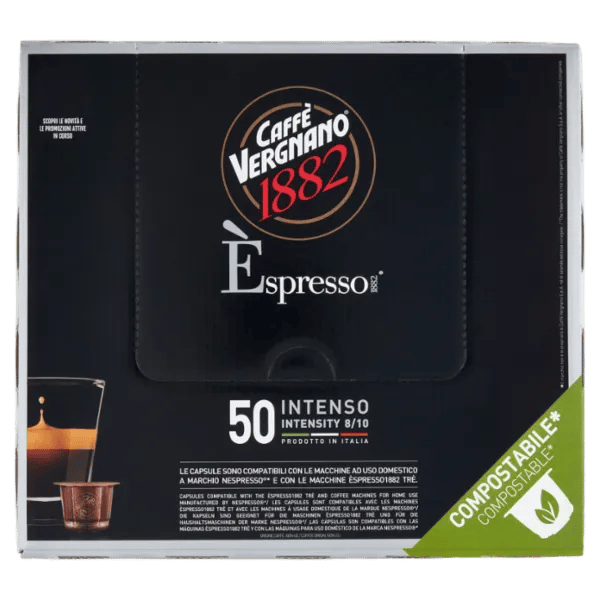Kaffekapsler Caffe Intenso 50 stk - Caffe Vergnano