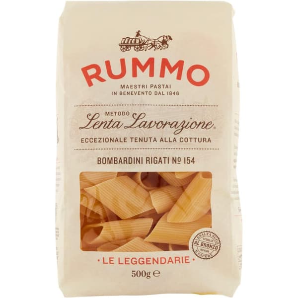 Pasta Bombardini Rigati n154 500g - Rummo