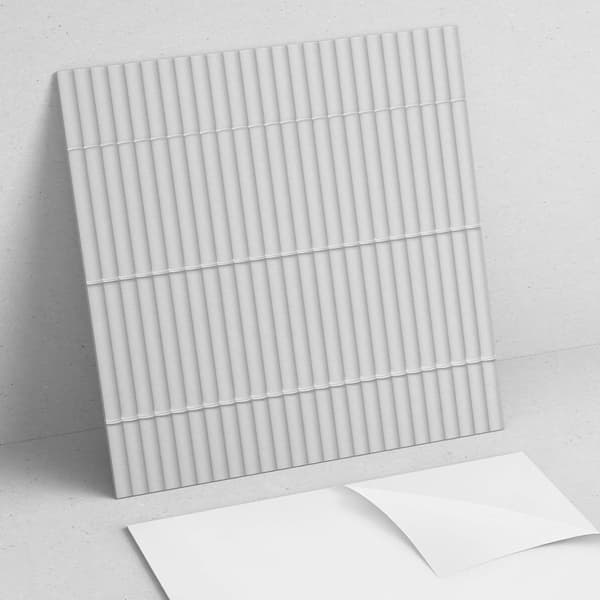 Dekorative vinylvægfliser parallelle linjer i et 20x20x20 cm layout