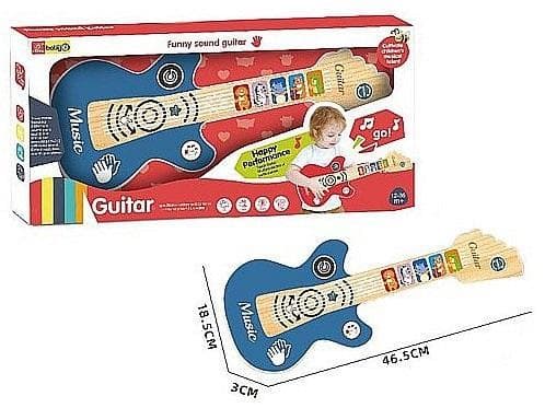 Batteridriven gitarr 46,5x18,5x3cm
