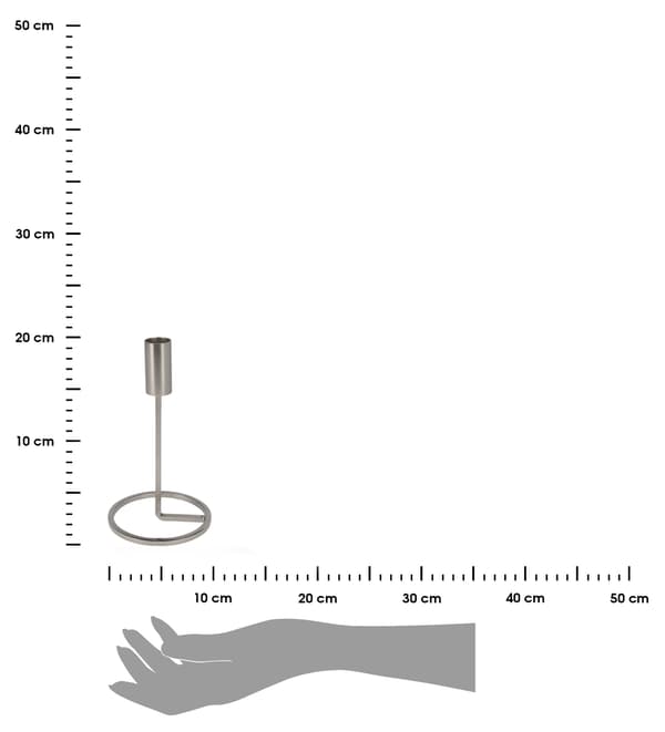 Modern silverljusstake 19
