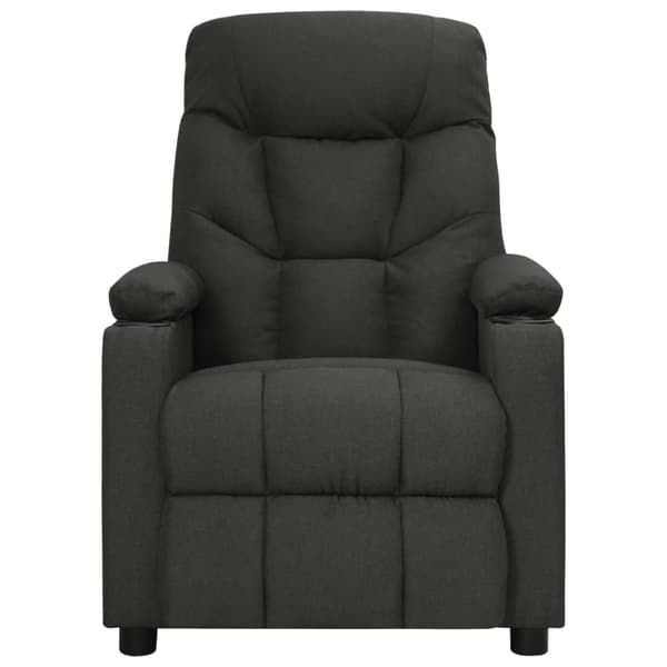 vidaXL Elektrisk massagefåtölj, svart, tyg