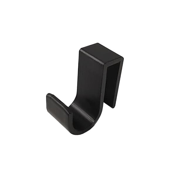 Set med 4 duschglashängare 10 mm svarta