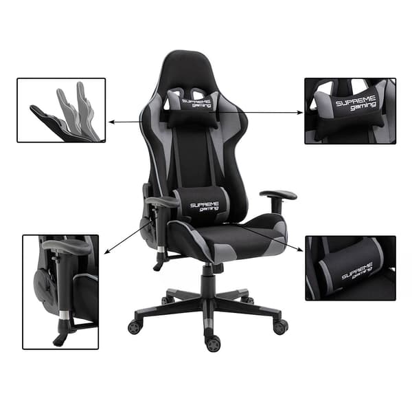 Silla gaming PlayMaker svart/grå
