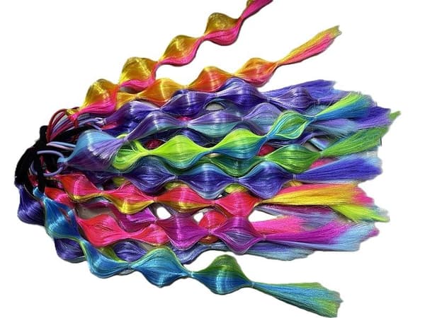 Hårstrå til fletning 40 cm MIX