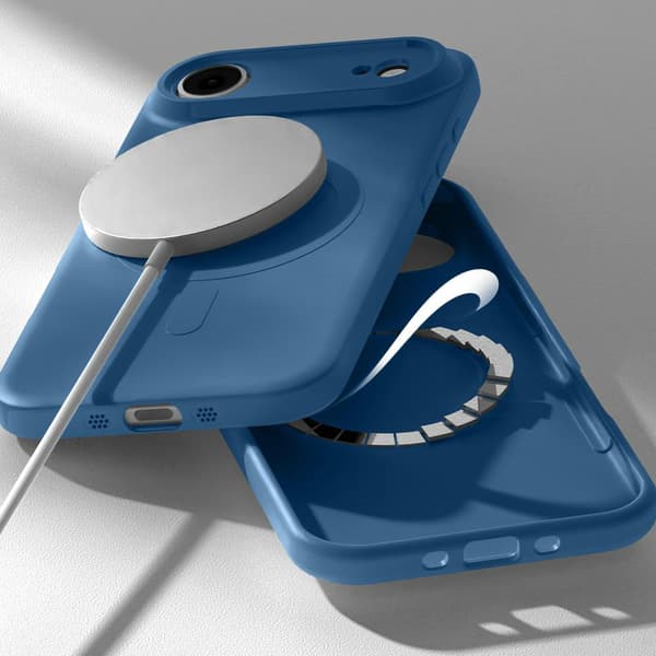 Mercury Semi-Silicone MagSafe-etui til iPhone Air, blå