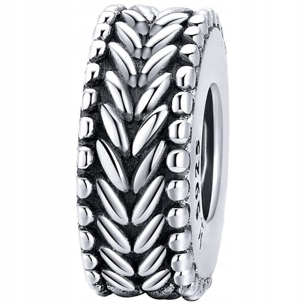Berlocker silverpärla silver 925 pärlor hänge silver genombrutet mönster pr925