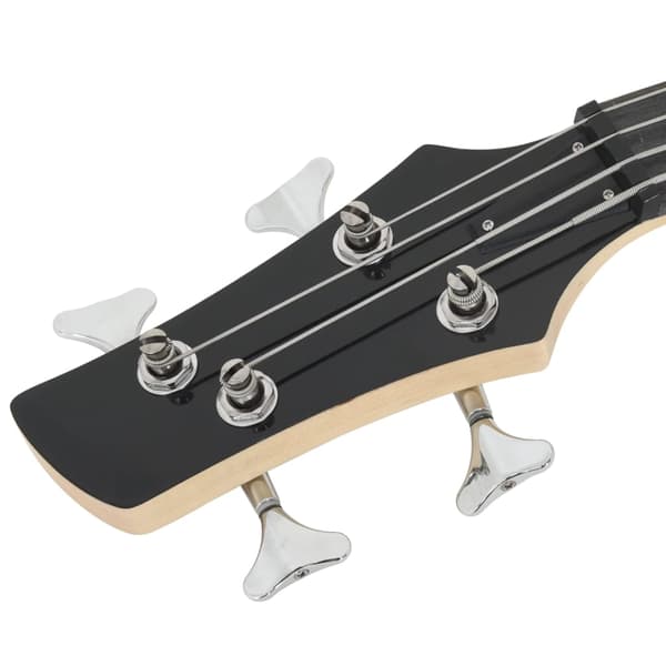 vidaXL Nybörjarbasgitarr med väska, blå, 4/4, 46"