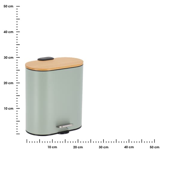 Lunbo grøn oval affaldsspand 5L