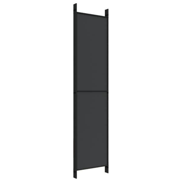 vidaXL 5-panels rumdeler, sort, 250x220 cm, stof