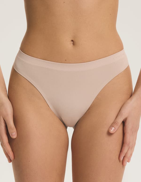 PRECIOUS 2-pack Esotiq stringtrosor | beige, ljusrosa S