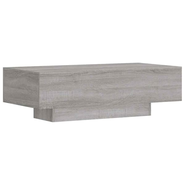 vidaXL Soffbord, grå Sonoma Ek, 100x49,5x31 cm
