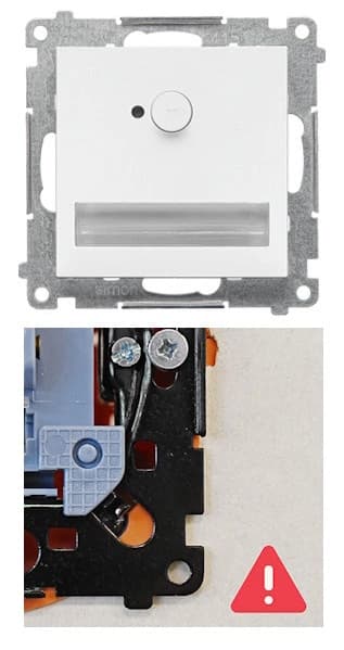 Simon 55 LED-trapplampa med rörelsesensor, neutralvit