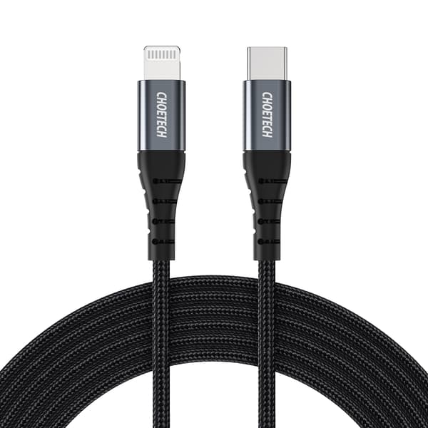 Kabel til iPhone USB-C - Lightning 480Mb/s 3A 1,2m - sort