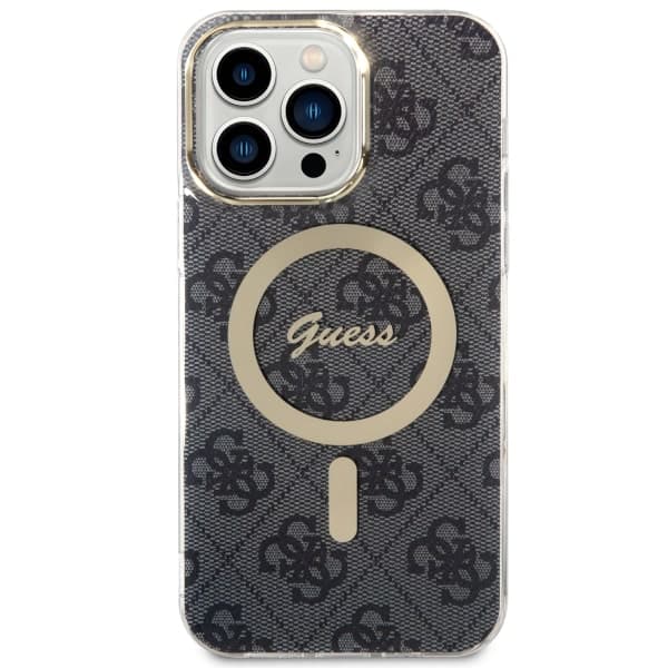 Guess IML 4G MagSafe-etui til iPhone 14 Pro Max, sort