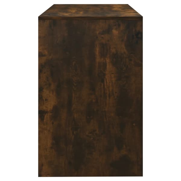 vidaXL skrivebord røget eg 101x50x76,5 cm spånplade