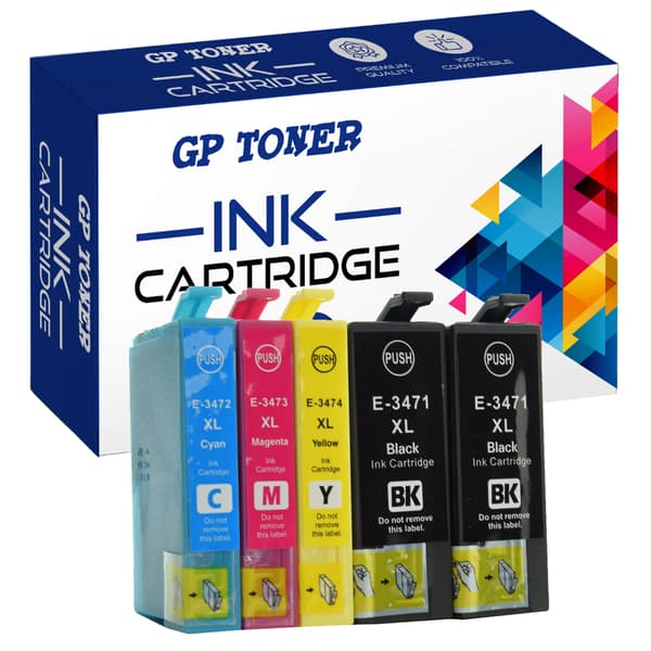 5x blækpatroner til Epson 34XL GP-E3476CMYKK