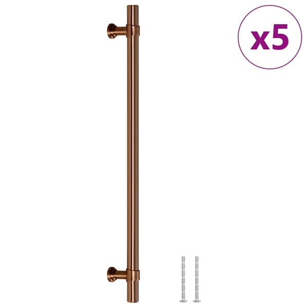 vidaXL skabsgreb, 5 stk., bronze, 480 mm, rustfrit stål