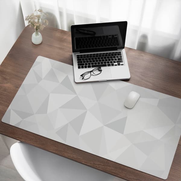 Antislip skrivebordsmåtte med 3D geometrisk mønster 120x60 cm
