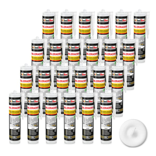 IsolBau Vit Målning Akryl Maleracryl 24 x 300ml