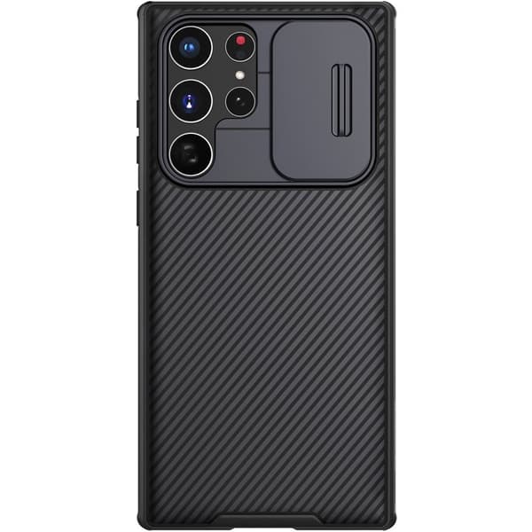 Etui til Samsung Galaxy S22 Ultra, Nillkin Armor, CamShield Pro, Sort