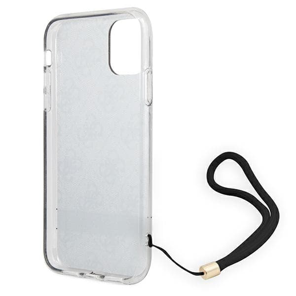 Guess 4G Print Strap-skal till iPhone 11, brunt