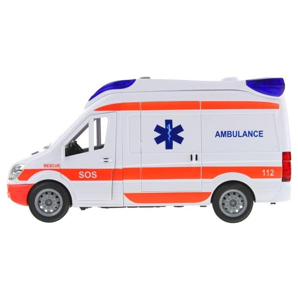 Ambulance Van Bilkørsel Lyde Båre Åbner Døre
