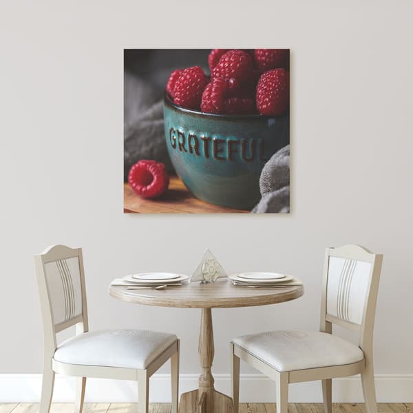 Canvastaulu Vadelmakeittiö 90x90 cm