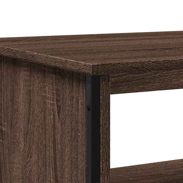 vidaXL sofabord brunt egetræ 100x51x40 cm