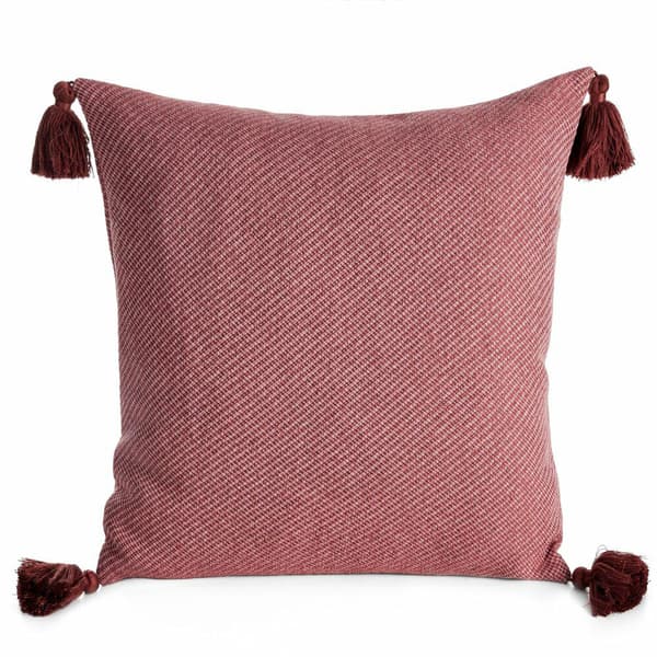 POLY 04 örngott rosa 45x45 tofsar