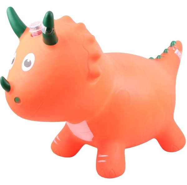Hoppande dinosauriehoppare med röst