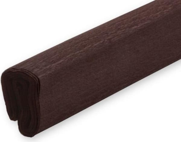 Mörkbrunt kräppapper 50x200 (10 st)