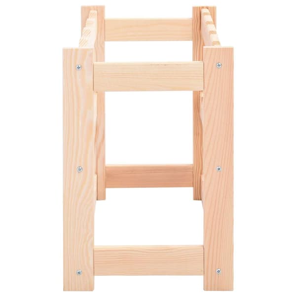 vidaXL 12 pullon viinipulloteline mänty