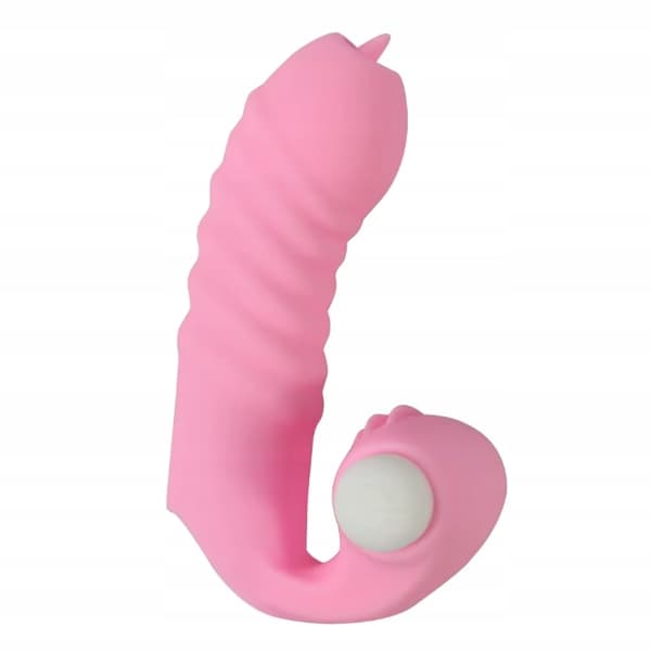 Silikon Fingervibrator Vattentät Trådlös Tyst Rosa