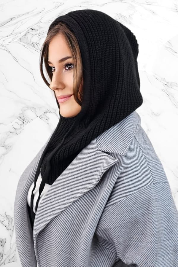 NILDA moderigtig hætte-elefanthue sort