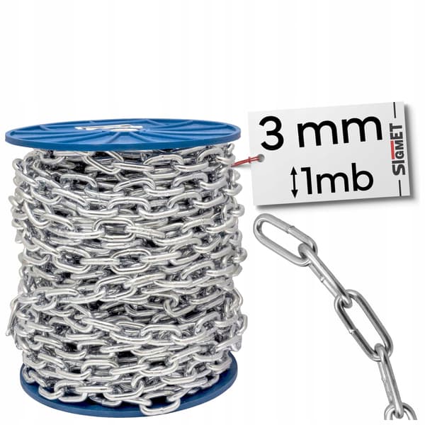 D1 kedja kortlänk 3mm 1MB