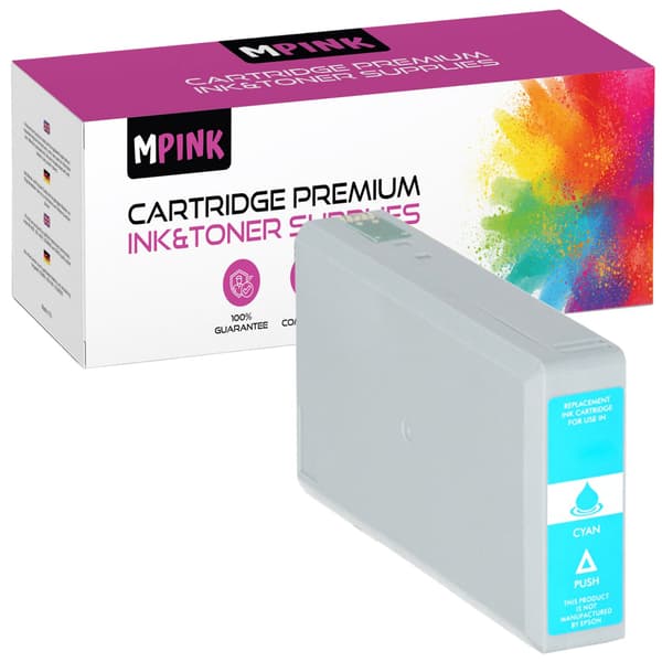 Blæk til Epson GP-E7902C cyan - kompatibel blæk