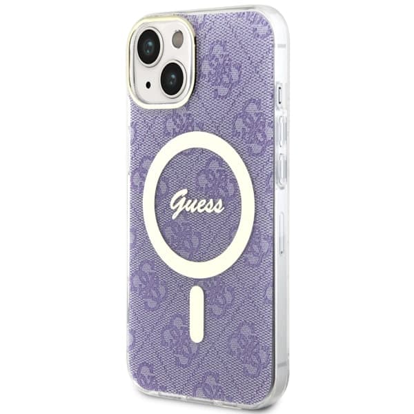 Guess IML 4G MagSafe-etui til iPhone 14, lilla