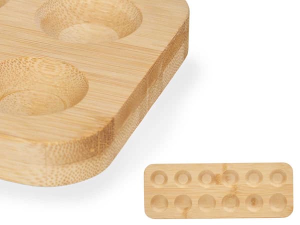 Bambubräda för 12 ägg 30x11 cm