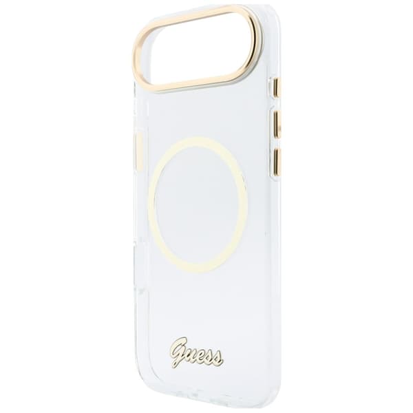 Guess IML Script Metal MagSafe-etui til iPhone Air, klart