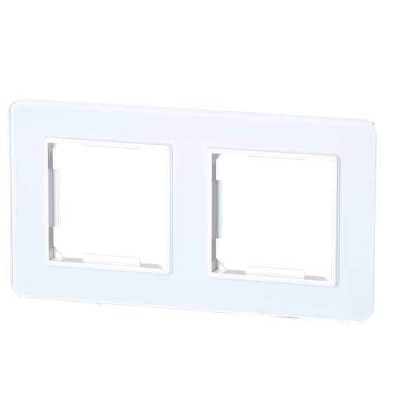 Dubbelram, glas, vit, online-sortiment