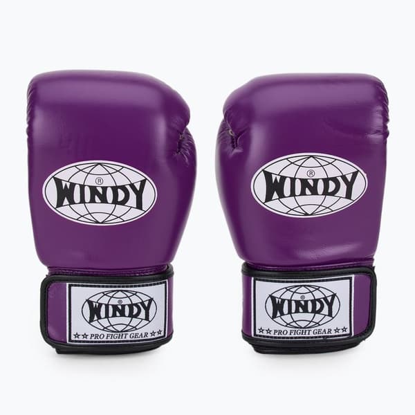 Windy Classic ægte læderboksehandsker 14OZ lilla
